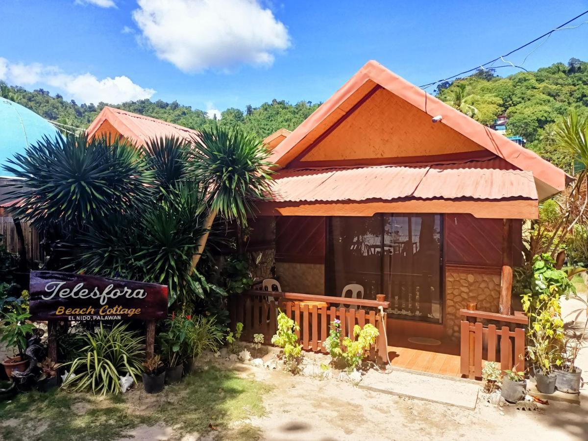 Telesfora Beach Cottage Ель-Нідо Екстер'єр фото